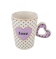 Чаша с лилаво сърце