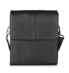 Мъжка черна кожена чанта...