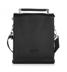 Мъжка черна кожена чанта...