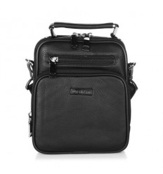Мъжка черна кожена чанта...