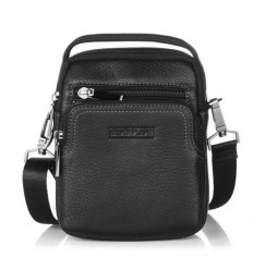 Мъжка черна кожена чанта...