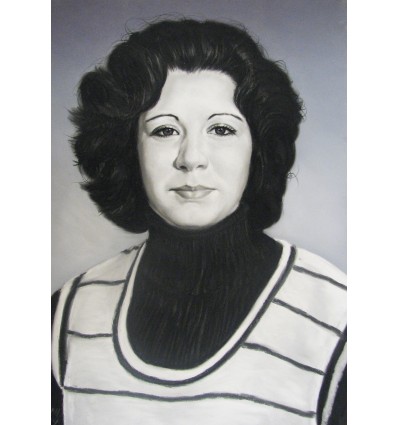 Портрет графика с пастел едно лице