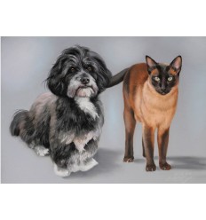 Портрет на два домашни любимци