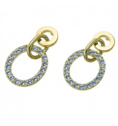 Обици “Message“ - злато +...