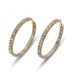 Обици “Hoop large“ -  злато...