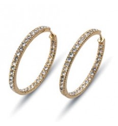 Обици “Hoop XL“ - злато +...
