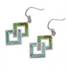 Обици “Collect“ - родий +...