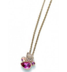 Колие “Casual“ - злато + розе