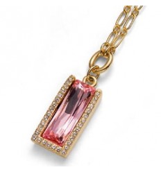 Колие “Fence“ - родий +...