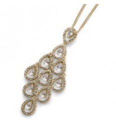 Колие “Diva“ - родий + злато