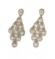 Обици “Diva“ - родий + злато