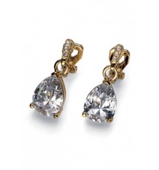 Обици “Serene“ - родий +...