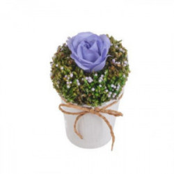 Аранжировка роза  - лилава