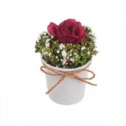 Аранжировка роза - червена