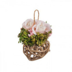 Аранжировка светло розови рози