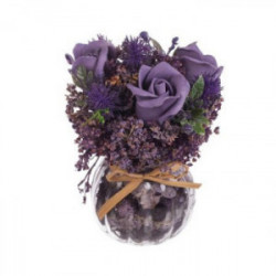 Аранжировка рози в стъклена...