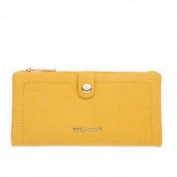 Дамско портмоне цвят Жълто-...