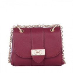 Дамска чанта цвят Винено...