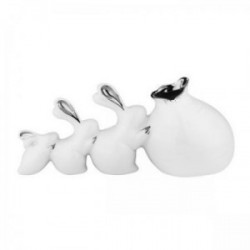 Ваза със сладки зайчета