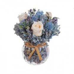 Аранжировка рози в стъклена...