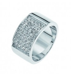 Пръстен “Motion“ - родий +...