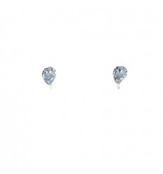 Обици капка - бял