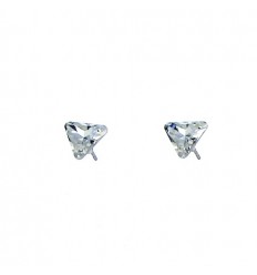 Обици триъгълник - бял