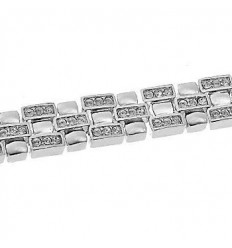 Гривна “Bella“ - родий+бял