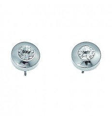 Обици “Diamond“ - родий +...