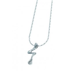 Колие “Swirl“ - родий +...