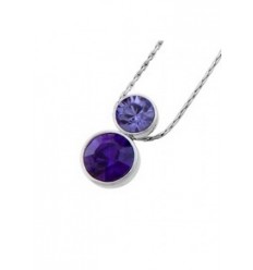 Колие “Two“ - pодий+Tanzanite