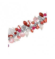 Гривна “Sound“ - родий+Red