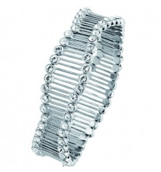 Гривна “Move“ - родий+бял