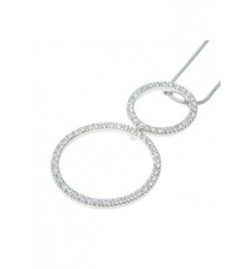 Колие “Circle“ - pодий+бял