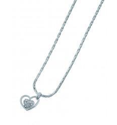 Колие “Day“ - родий+бял