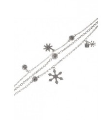 Гривна “Snow“ - родий+бял