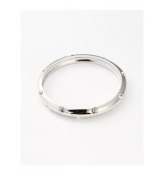 Гривна “Mercury“ - родий+бял