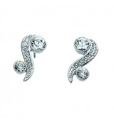 Обици “Precious“ - родий +...