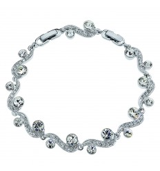 Гривна “Precious“ - родий+бял