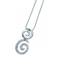 Колие “Born“ - родий + кристал