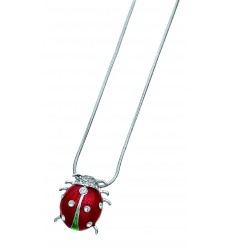 Колие “Ladybug“ - родий +...
