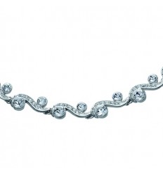 Колие “Precious“ - родий+бял