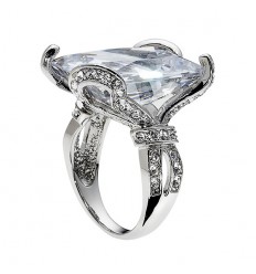 Пръстен “SIGLA“ - Родий+бял...