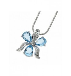 Колие “Will“ - родий + син