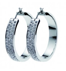 Обици “Fresh“ - родий +...