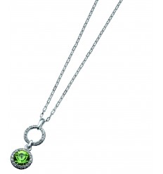 Колие“More“ - родий + оливин