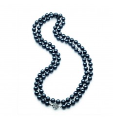 Колие  “Pearl“ - сиви 120см.