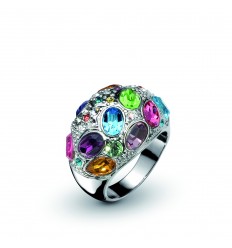 Пръстен “Orient“ - родий +...