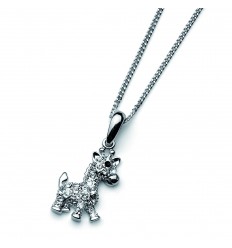 Колие  “Giraffe“ родий +...