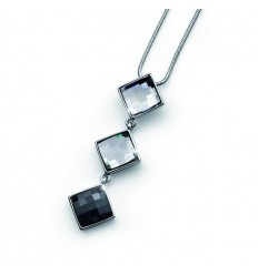 Колие “Square“ - родий +...